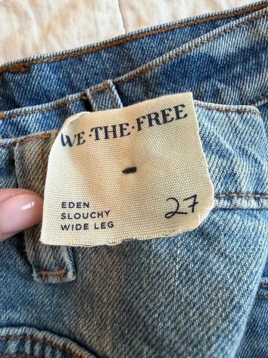 Free People We The Free Eden High Slouchy Flare Jeans NWT 27 Fast Forward - Picture 6 of 11